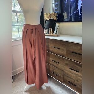 Chic Mauve Wide-Leg Pants